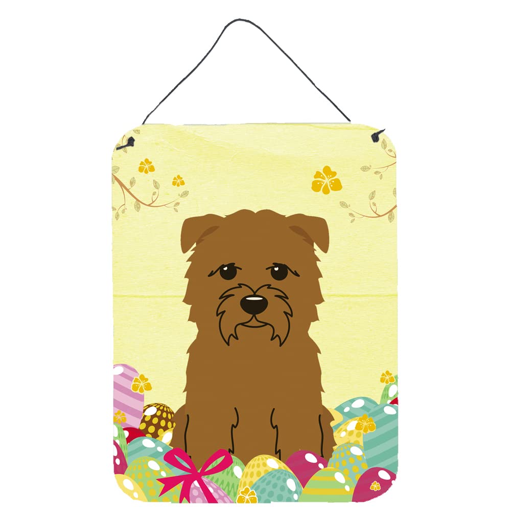 Easter Eggs Design with Dog Wall or Door Hanging Prints