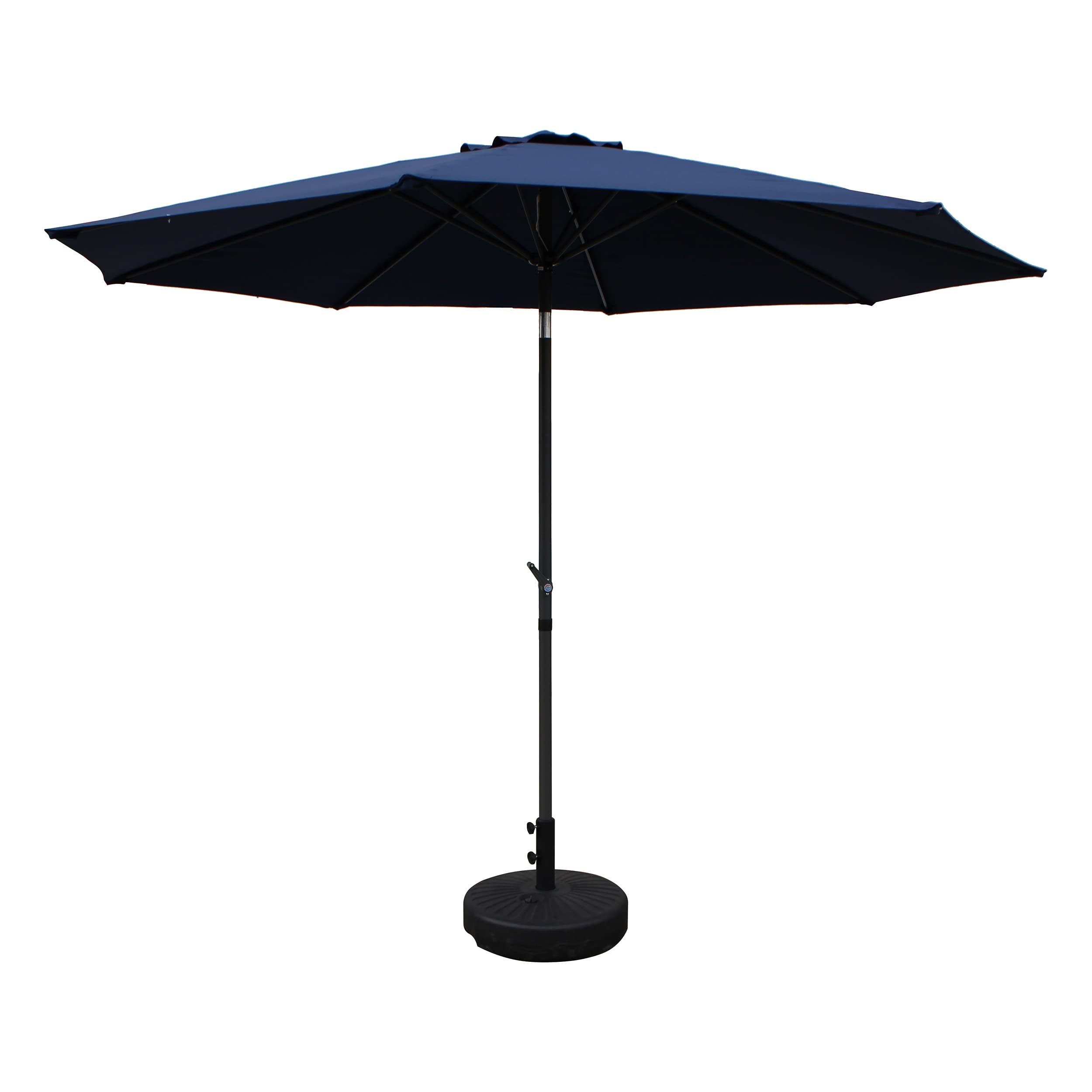 St. Kitts Aluminum 10-foot Patio Umbrella - Navy Blue