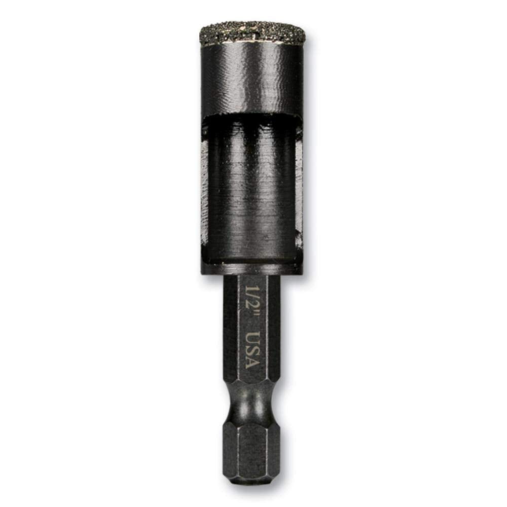 Diamond Tile Black Oxide Drill Bit Porcelain 12  Dia
