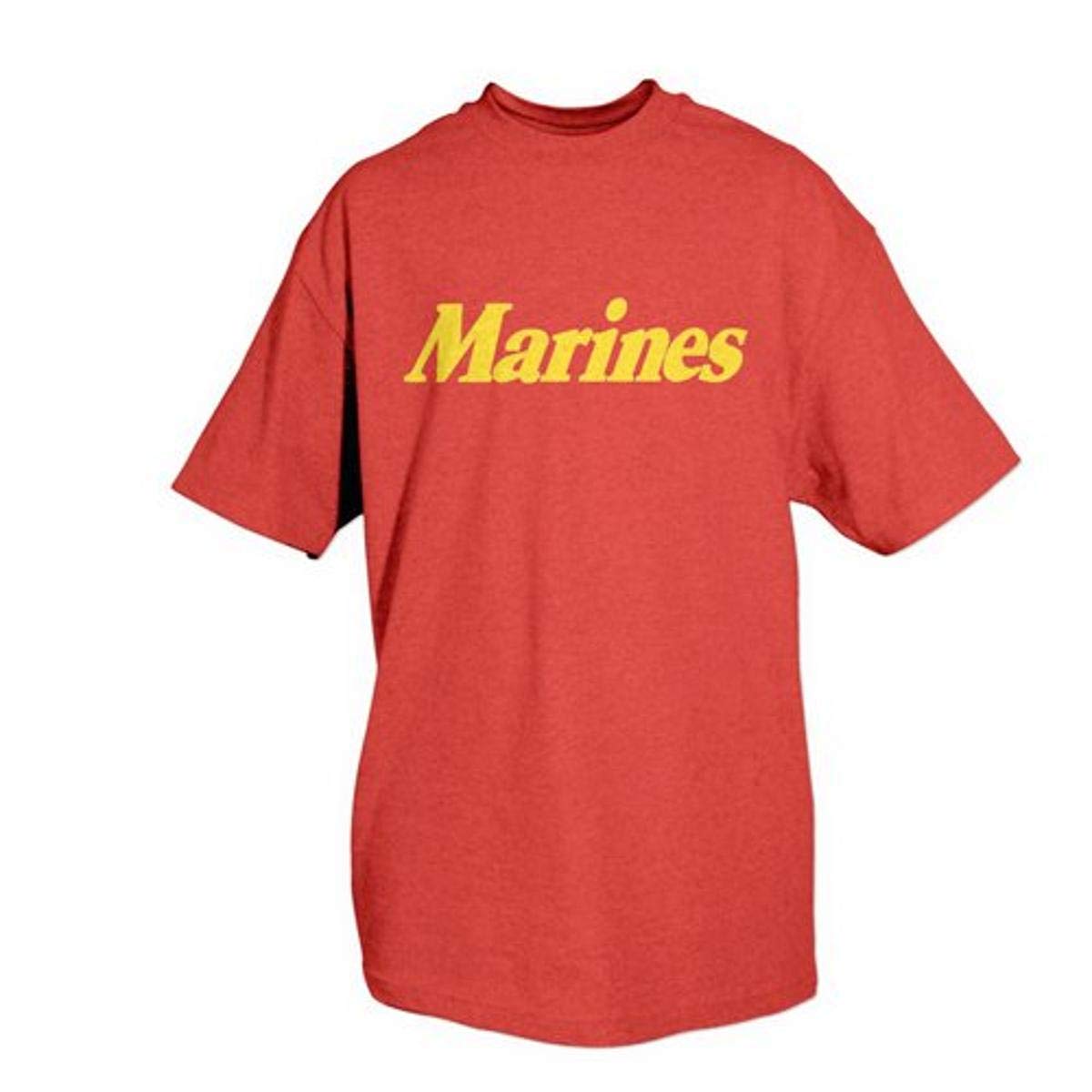 Marines T-Shirt Red Yellow Imprint - Medium