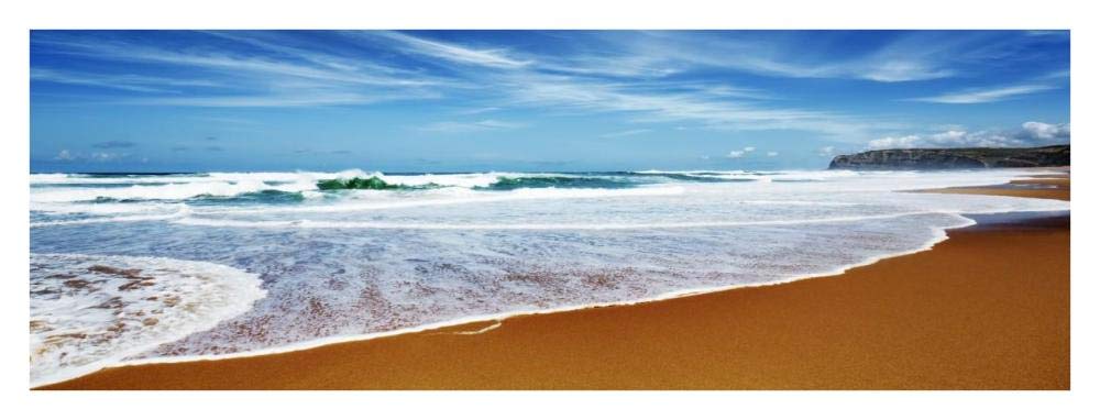 Praia Azul, Portugal-Paper Art-38x14”
