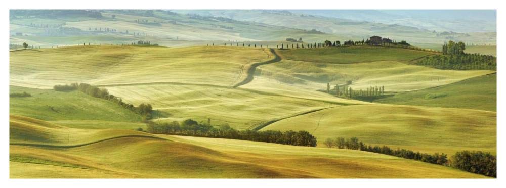 Tuscany landscape, Val dOrcia, Italy-Paper Art-56x20”