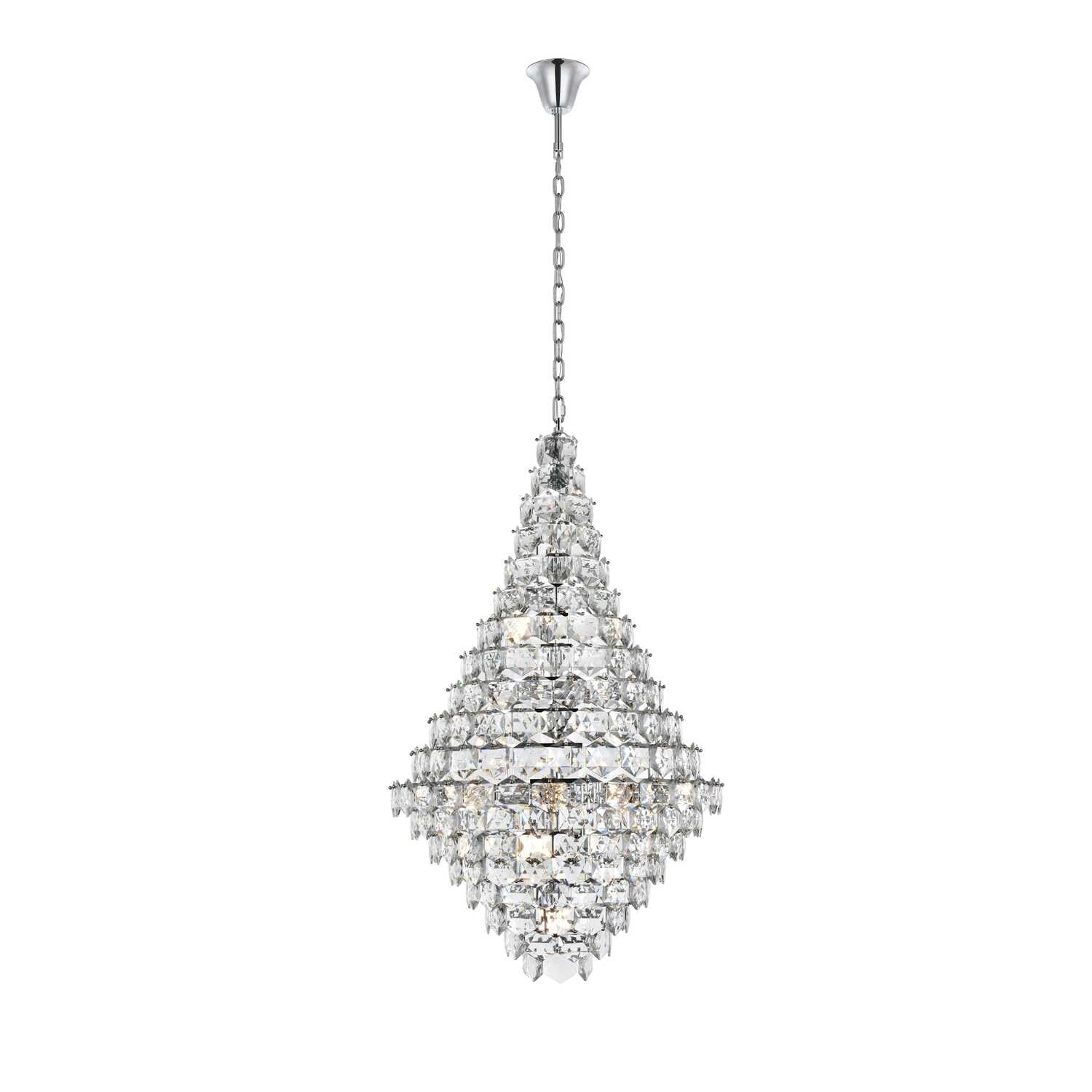 Adaline 36 inch Chandelier in Chrome