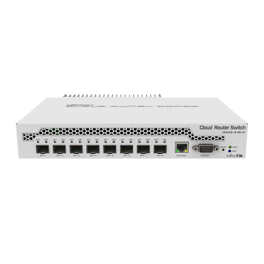 Mikrotik CRS309-1G-8S+in Switch 1x Gigabit 8X SFP+ 10Gbps 9-Port Cloud Router Switch RouterOSL5/SwOS