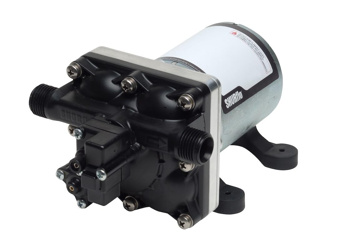 REVOLUTION 24 VDC FRESH WATER PUMP 24 VDC 3 GPM 55 PSI 1/2IN NPSMMALE PORTS