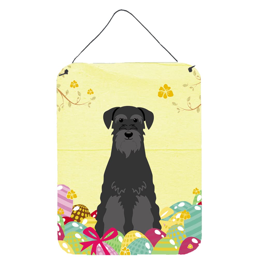 Easter Eggs Design with Dog Wall or Door Hanging Prints
