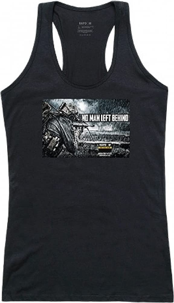 Womens Graphic Tank,No Men Left,Black, XL