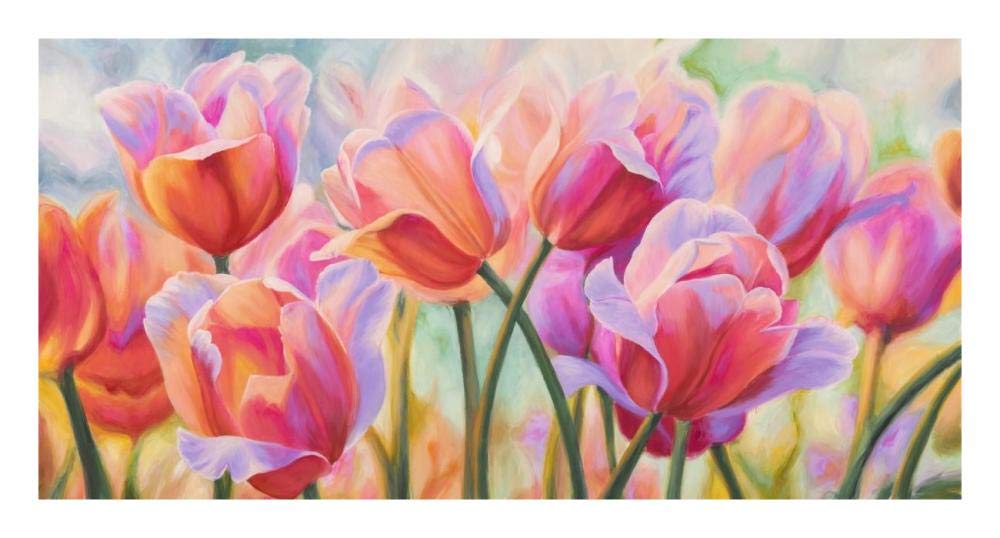 Tulips in Wonderland-Paper Art-26x14”