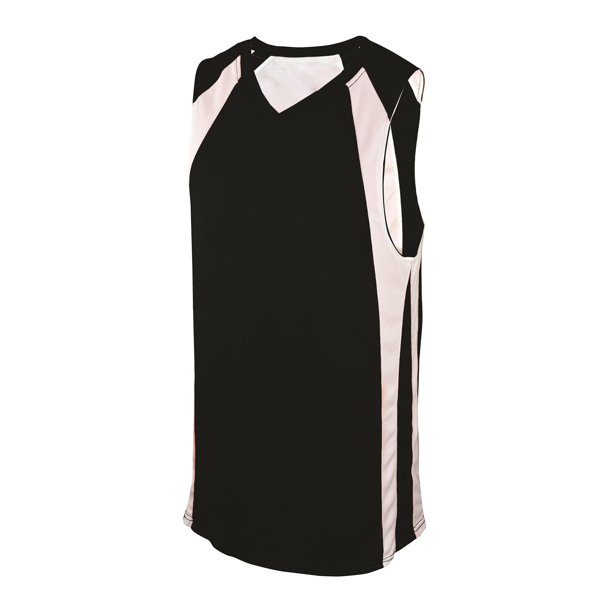 REV. BASKETBALL JERSEY, BLACK/WHITE, ADULT-2X