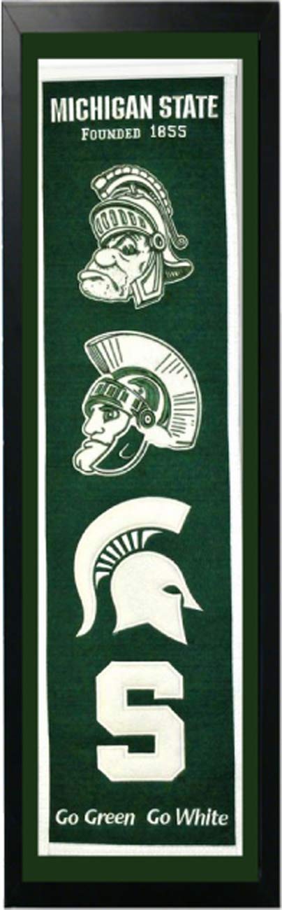 Michigan State Logo History Felt Banner 14 x 37