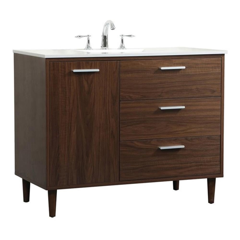 42 inch bathroom vanity in Walnut – Virventures