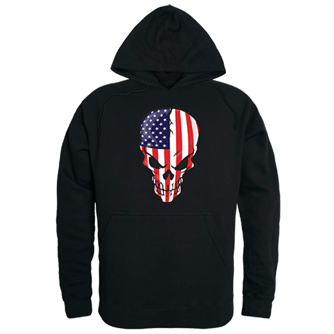 Graphic Pullover, Skull Flag, Black, 2X