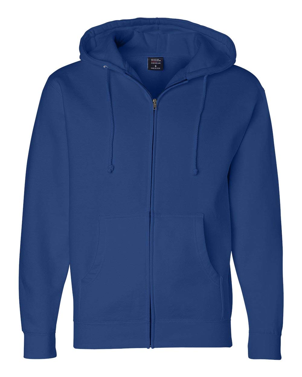 Independent Trading Co. Heavyweight Full-Zip Hooded Sweatshirt - Royal, M