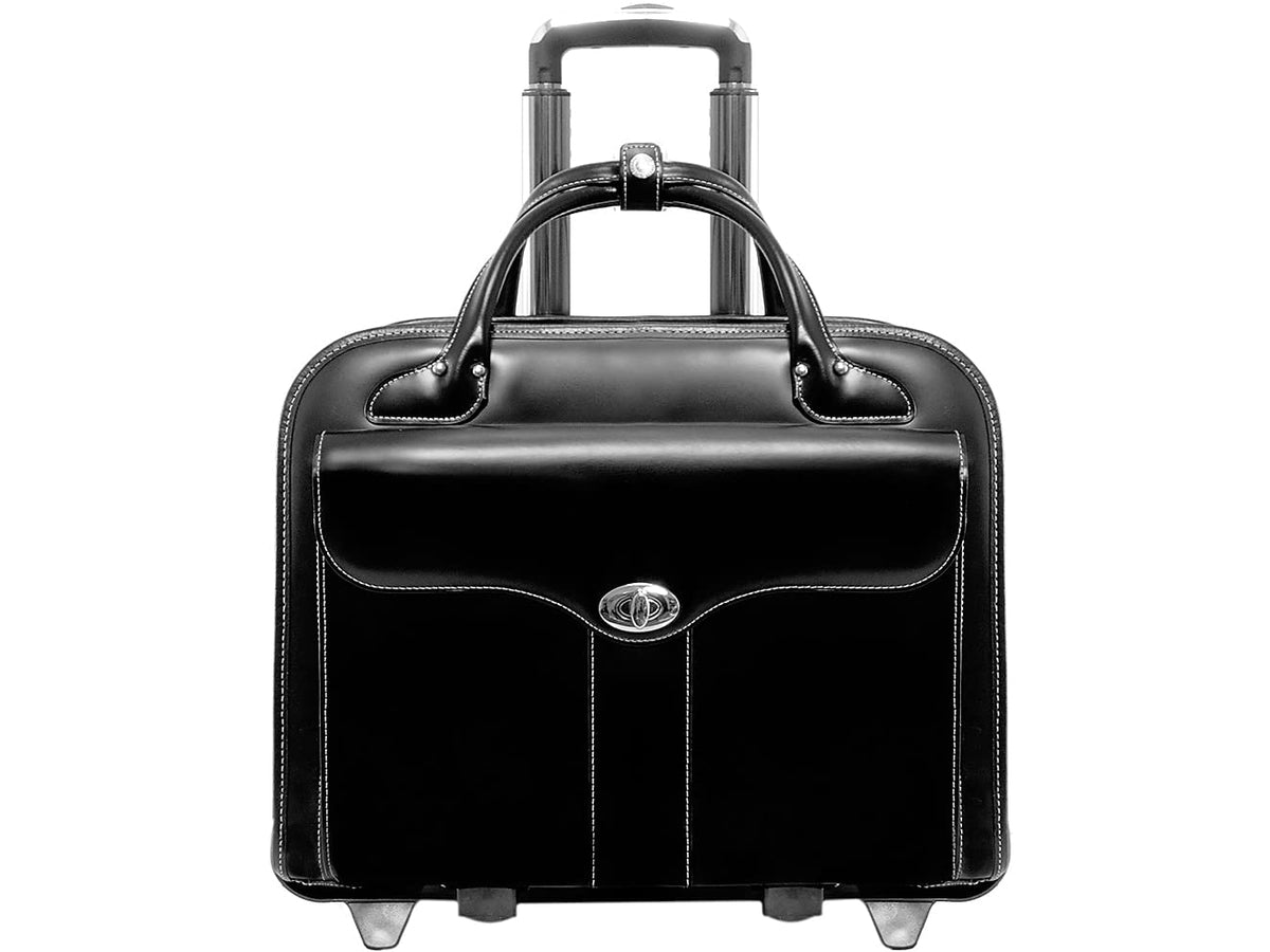 Mckleinusa Berkeley W Series Leather Rolling Briefcase, Black (97045)