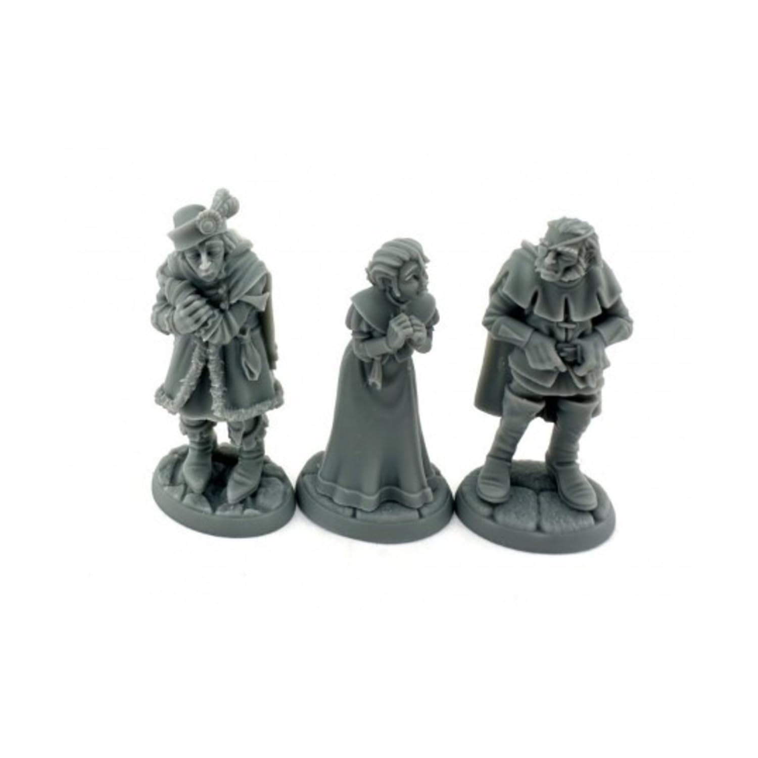 Reaper Miniatures 3 x Townsfolk: Captives Bones USA Dungeon Dwellers - Tabletop Figure Role Playing Game Role Games - 7111