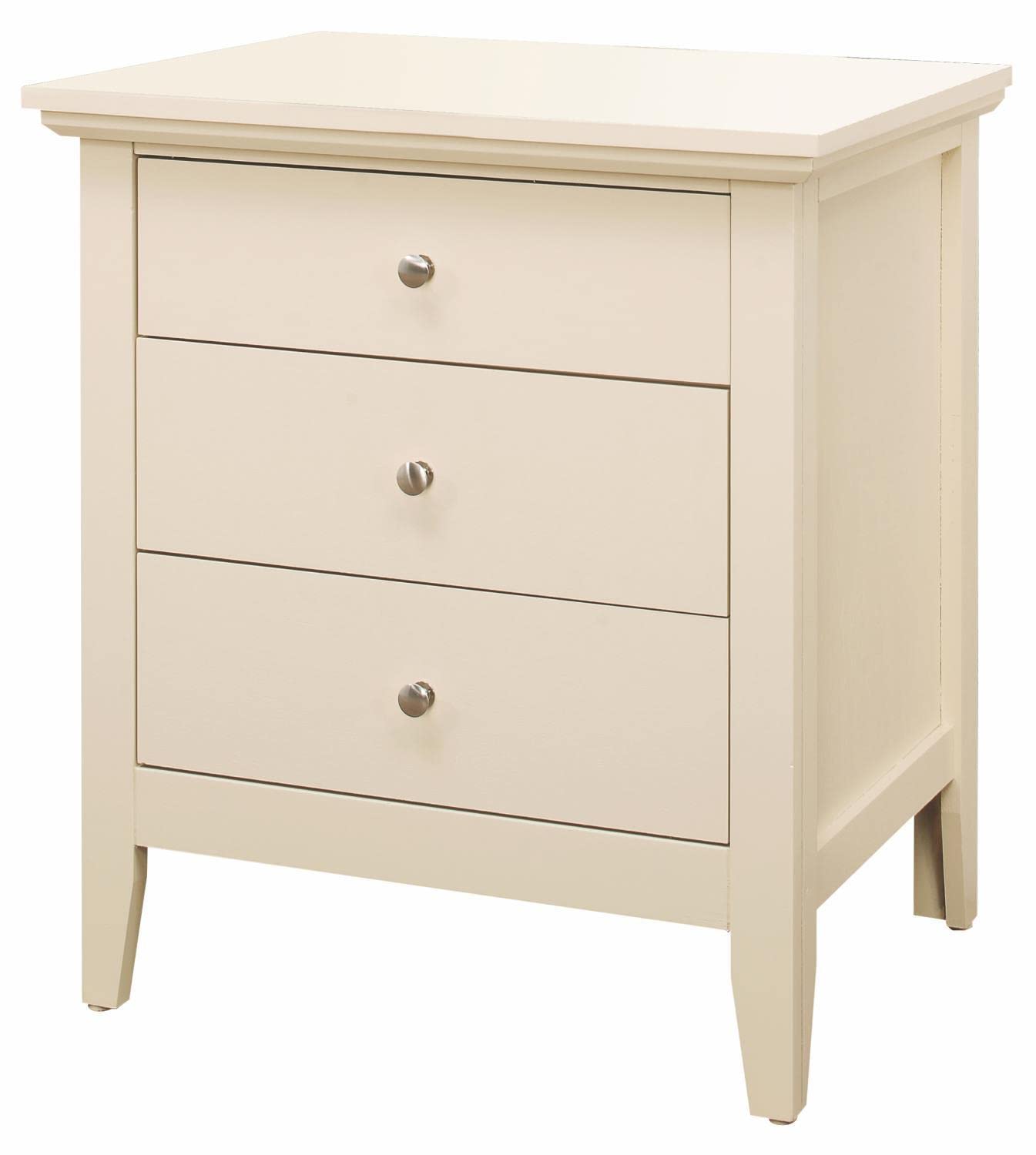 Hammond 3-Drawer Beige Nightstand (26 in. H x 18 in. W x 24 in. D)