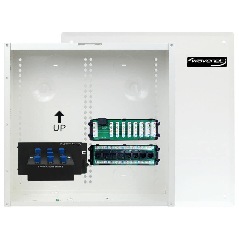Wavenet 3020-N 14 in. Structured Wiring Enclosure Combo Kit with Three Modules