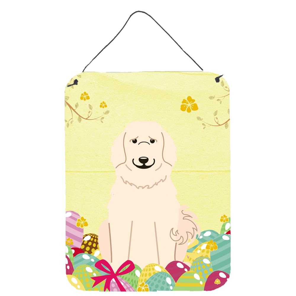 Easter Eggs Design with Dog Wall or Door Hanging Prints