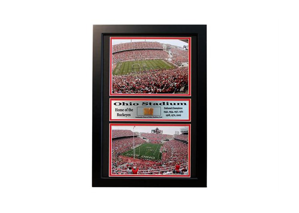 12x18 Game Used Frame - Ohio State University Ohio Stadium