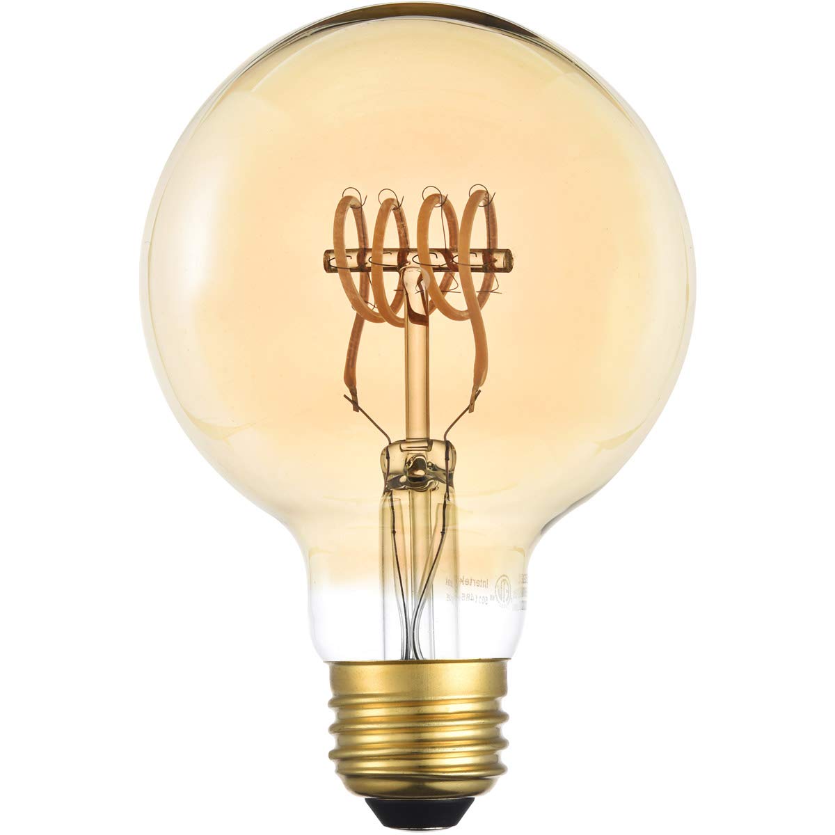 Elitco Lighting Edris 6W 2000K Led Horizontal Helix Glass Light Bulb ...