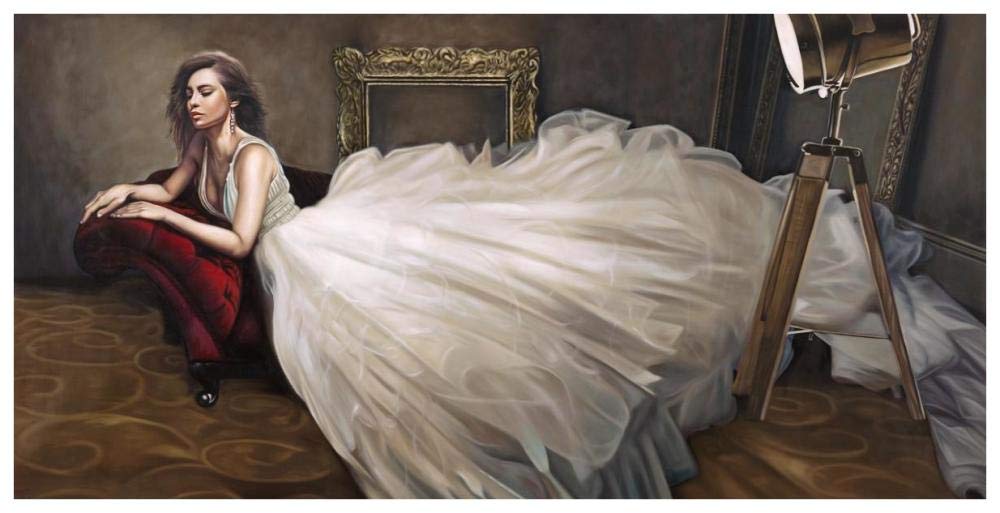 The White Dress-Paper Art-74x38”