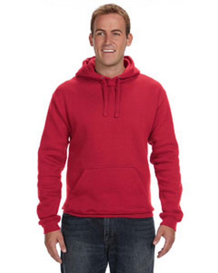 J. America Premium Hooded Sweatshirt - Red, XL
