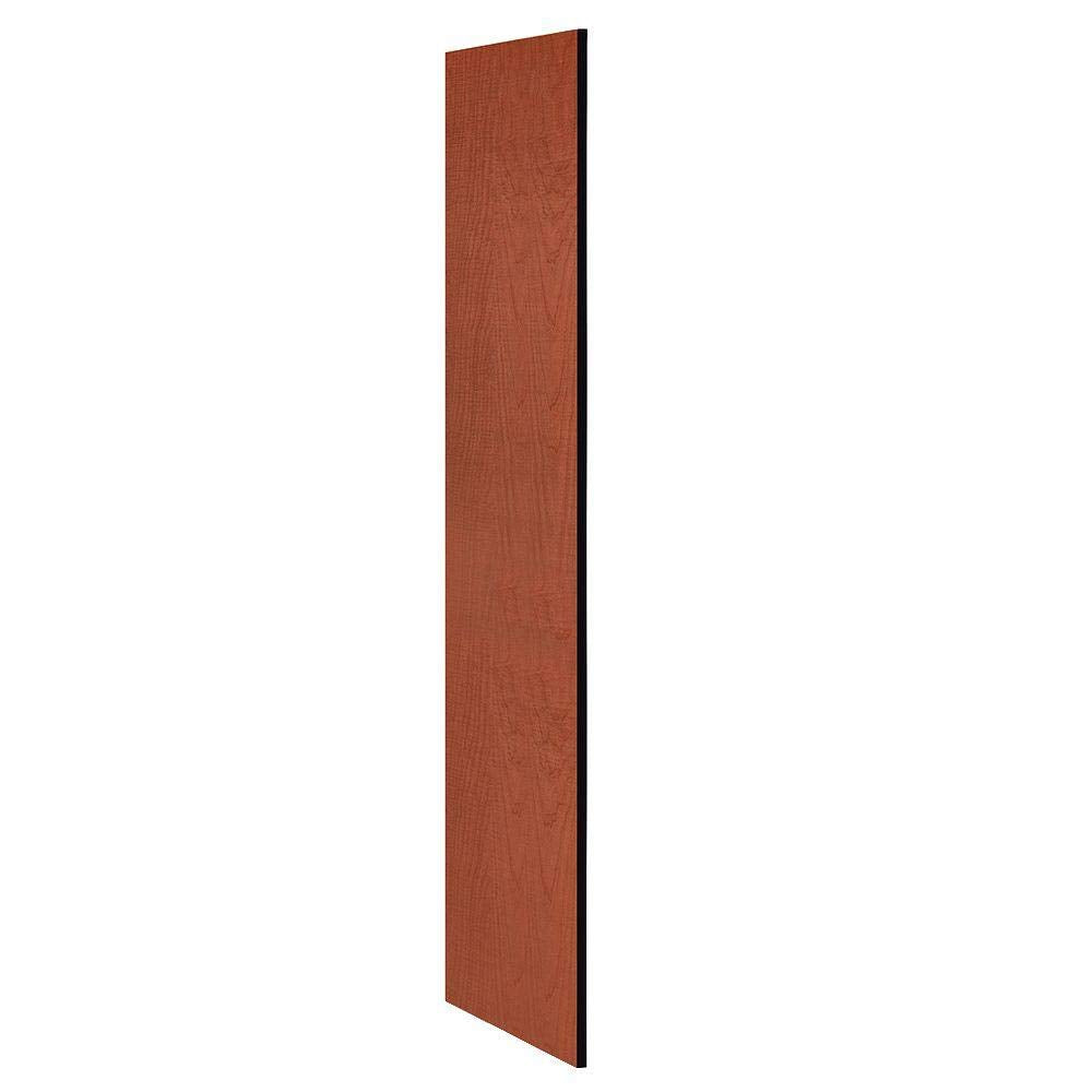 Side Panel - for 6 Feet High - 21 Inch Deep Designer Wood Locker - without Sloping Hood - Cherry