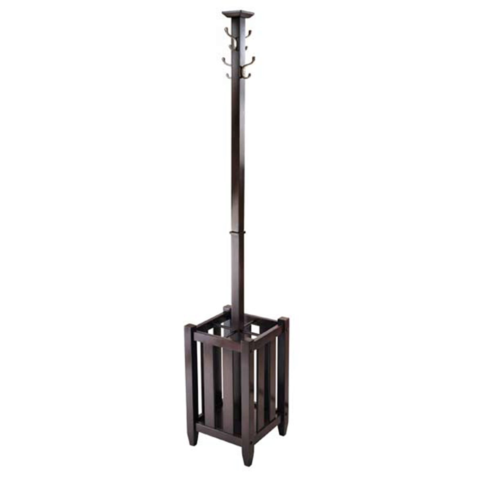 Yardlio Cappuccino Coat Tree: Elegant Storage Solution with Dual Hooks