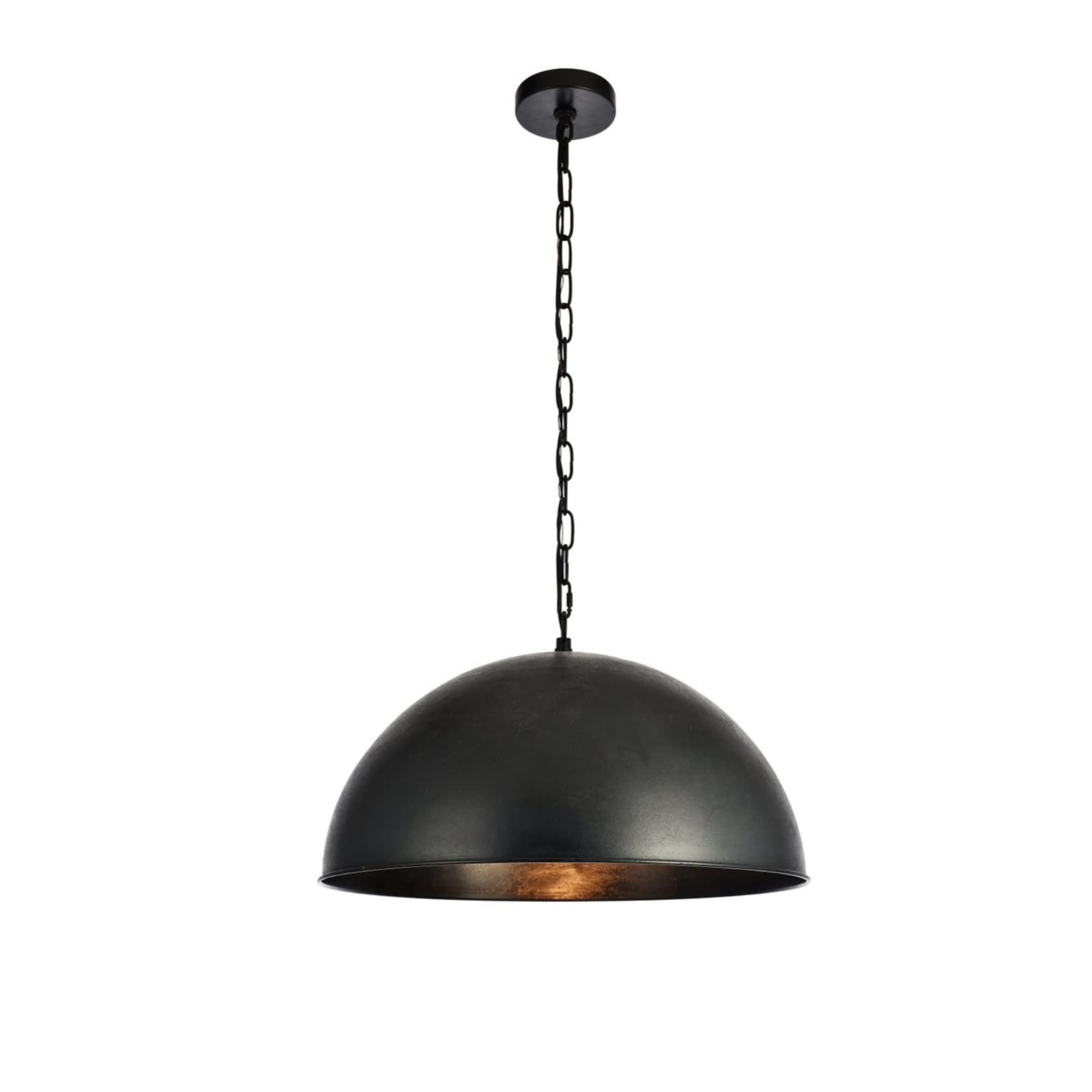 Elegant Lighting Ld6013D20 Merce Single Light 20' Wide Pendant With An Aluminum, Vintage Black