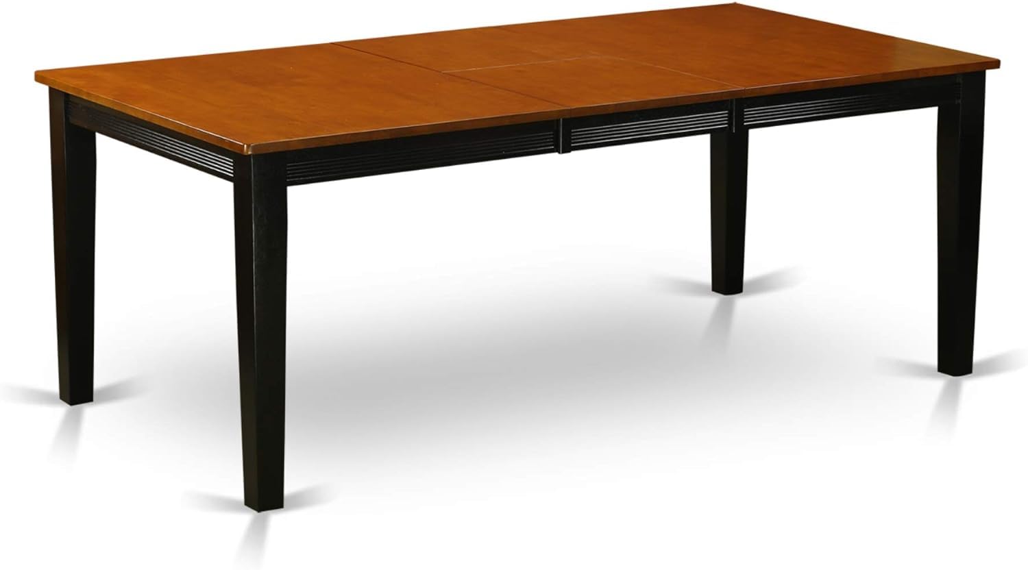 Quincy  Rectangular  Dining  Table  40x78”  in  Black  &  Cherry  Finish