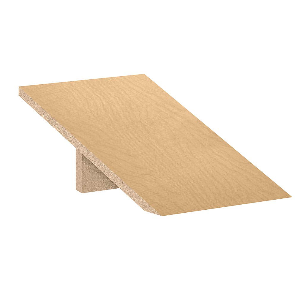 Sloping Hood - for 12 Inches Wide - 18 Inch Deep Designer Wood Locker - 1 Wide - Maple