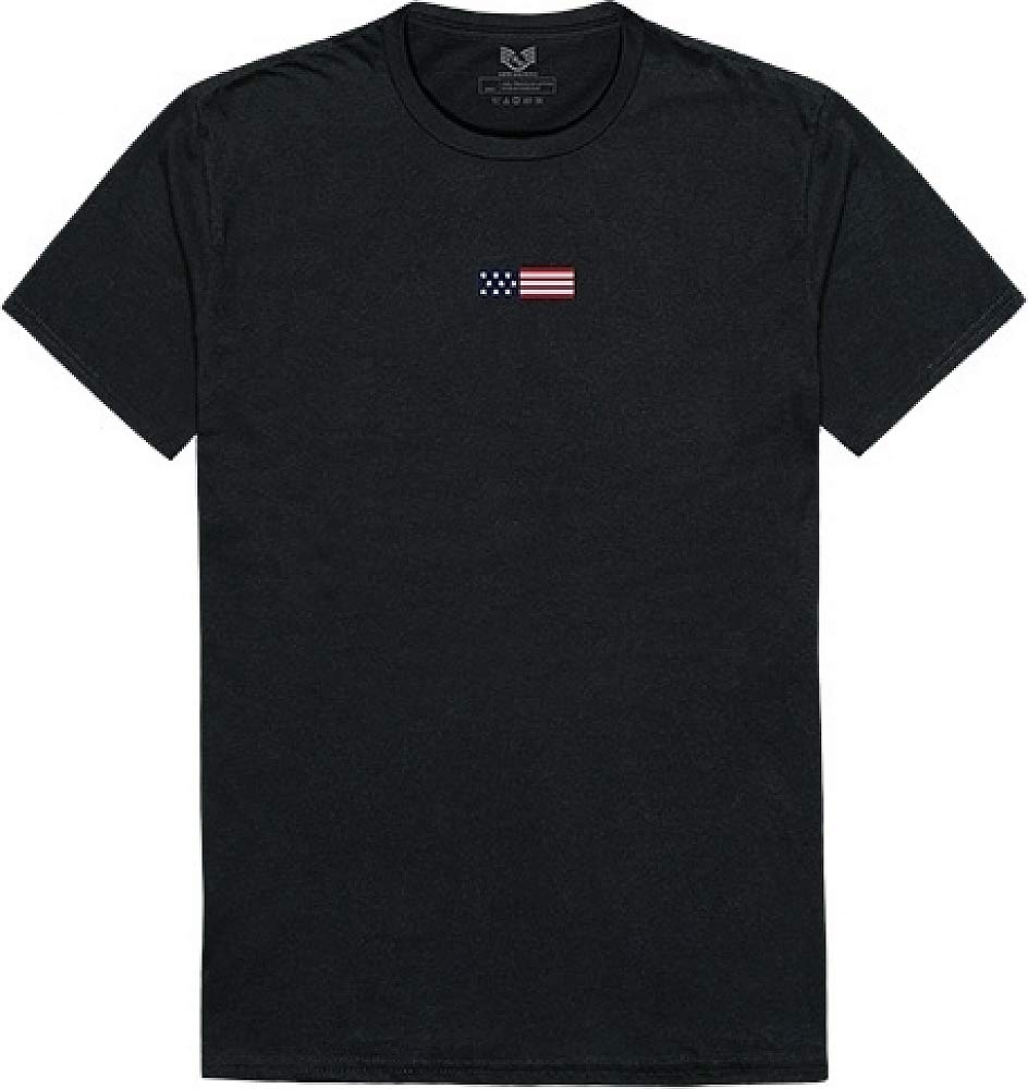 Relaxed Graphic T, US Flag 1, Black, 2X