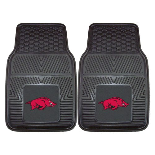 Fanmats - 8762 Ncaa University Of Arkansas Razorbacks Vinyl Heavy Duty Car Mat 18X27