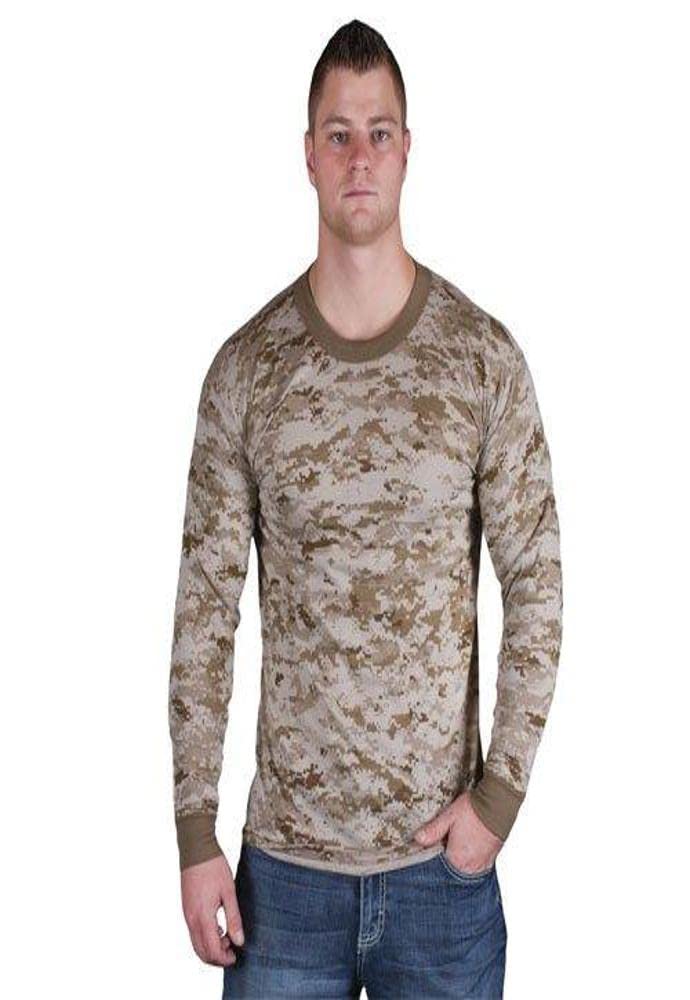Mens Long Sleeve T-Shirt - Digital Desert 2XL