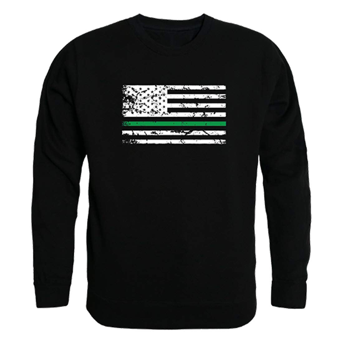 Graphic Crewneck, TGL Flag, Black, M