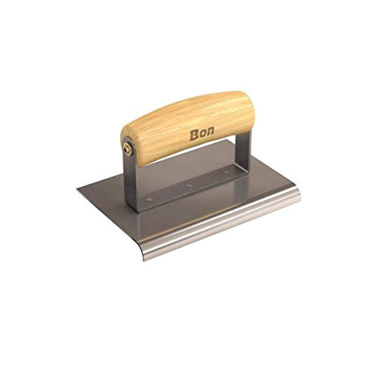 Bon 12-449 Edger - Stainless Steel 6-inch X 4-inch - 3/8-inch Radius X 1/2-inch Lip Wood Handle