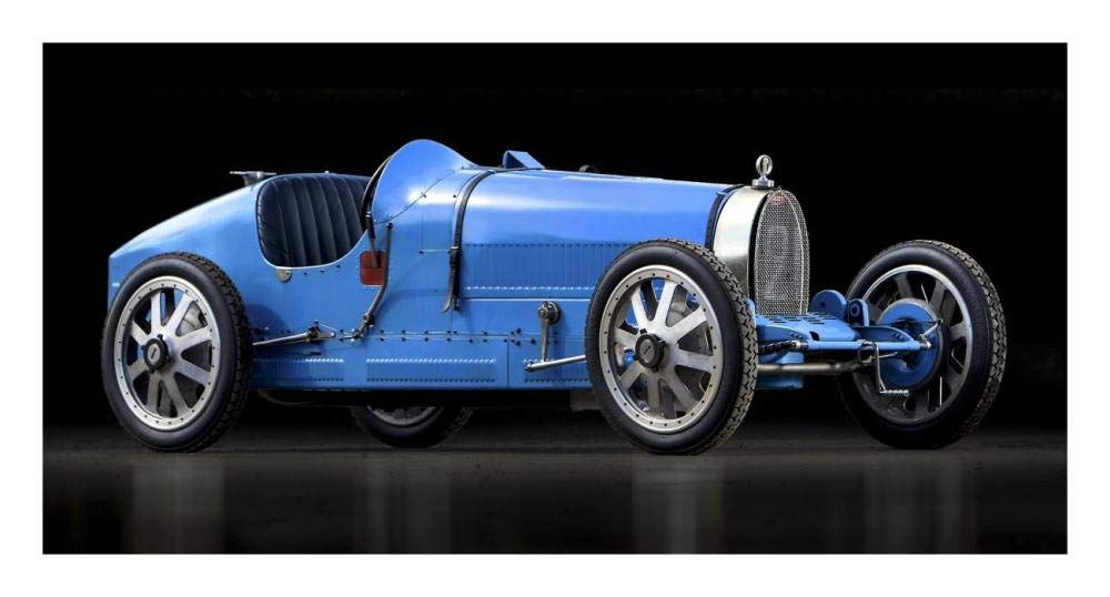 Bugatti 35-Paper Art-26x14”