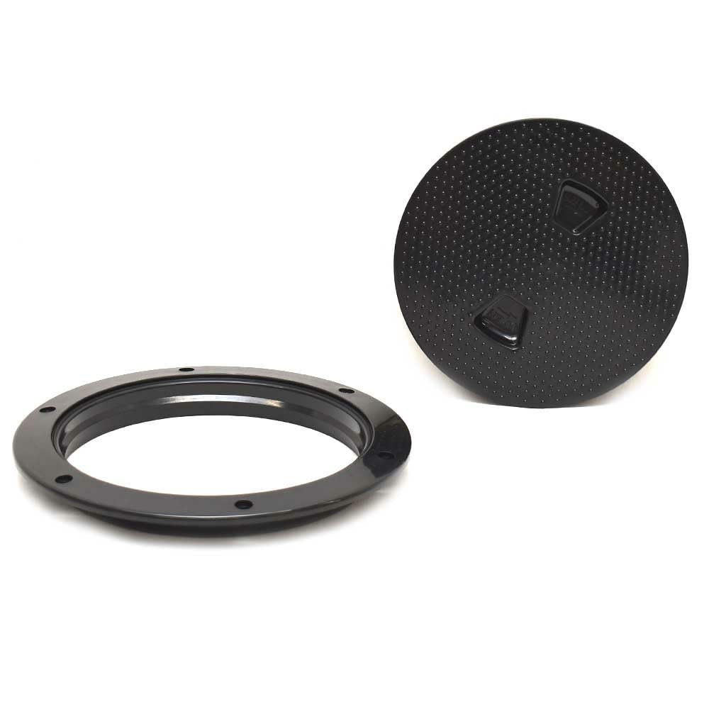 BECKSON 6 NON-SKID SCREW OUT DECK PLATE BLACK 6.5″ CUTOUT″