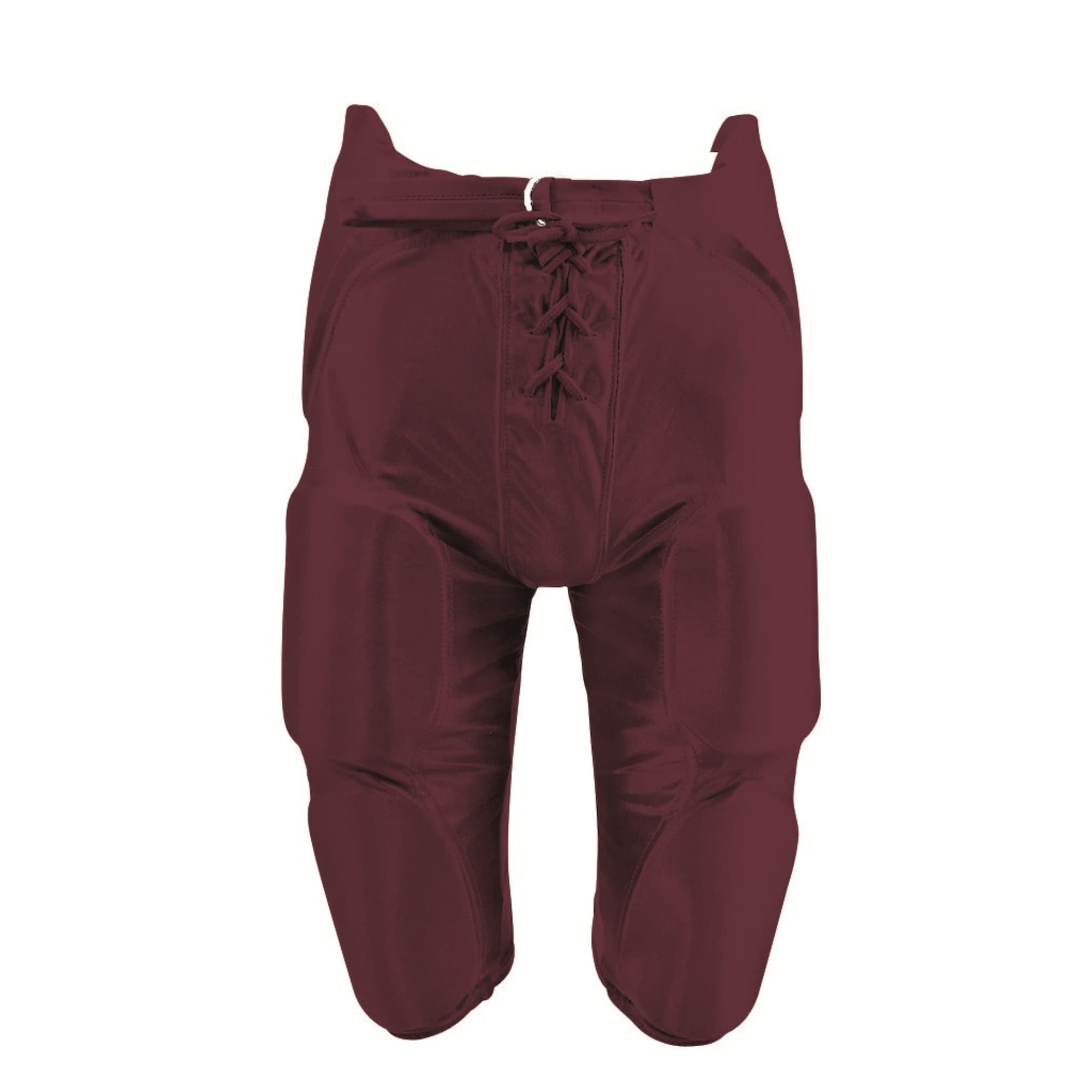 FB PANTS-DAZZLE W/PADS-YOUTH-MAROON-M