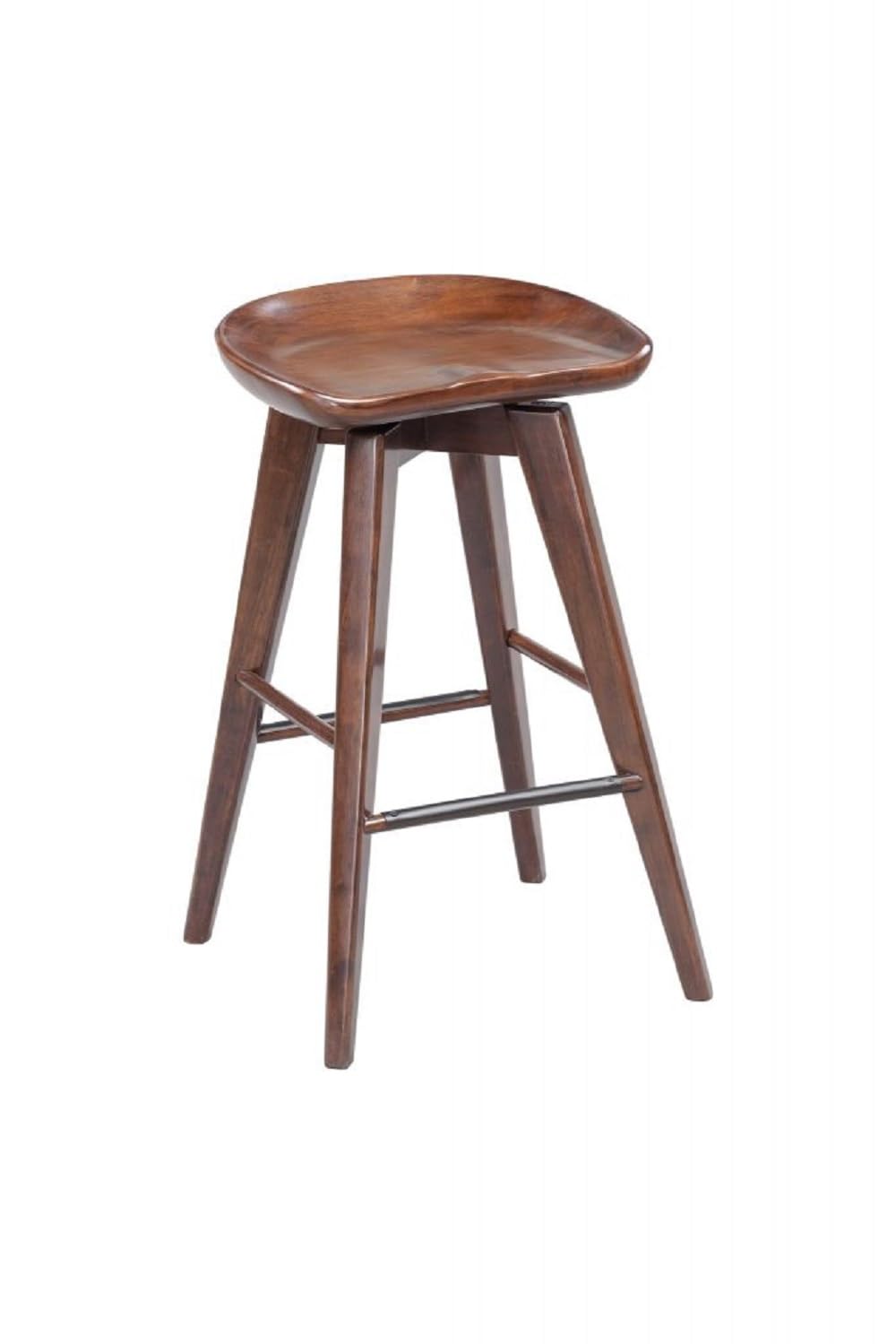 Yardlio Contemporary Bali Swivel Stool: Durable Hardwood, Customizable Options, Commercial-Grade Quality