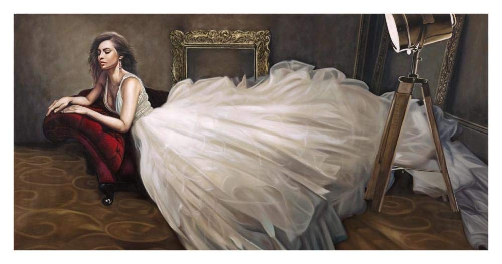 The White Dress-Paper Art-38x20”