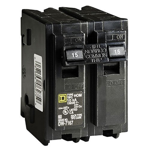 Square D By Schneider Electric Hom215Cp Homeline 15 Amp Two-Pole Circuit Breaker