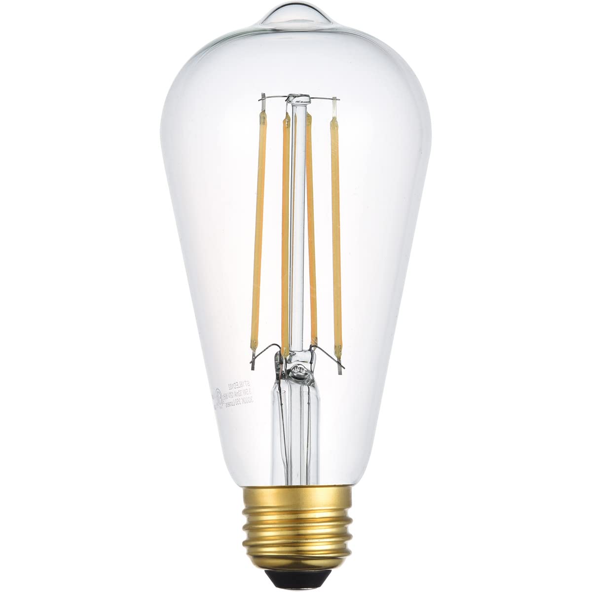 LED 3000K filament 3.5 watts 180 lumens ST18 light bulb