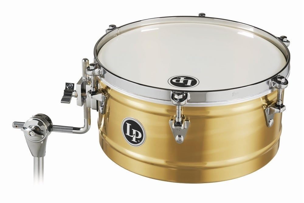 13 Brass Timbale with Chrome Hardware and Mount Bracket
