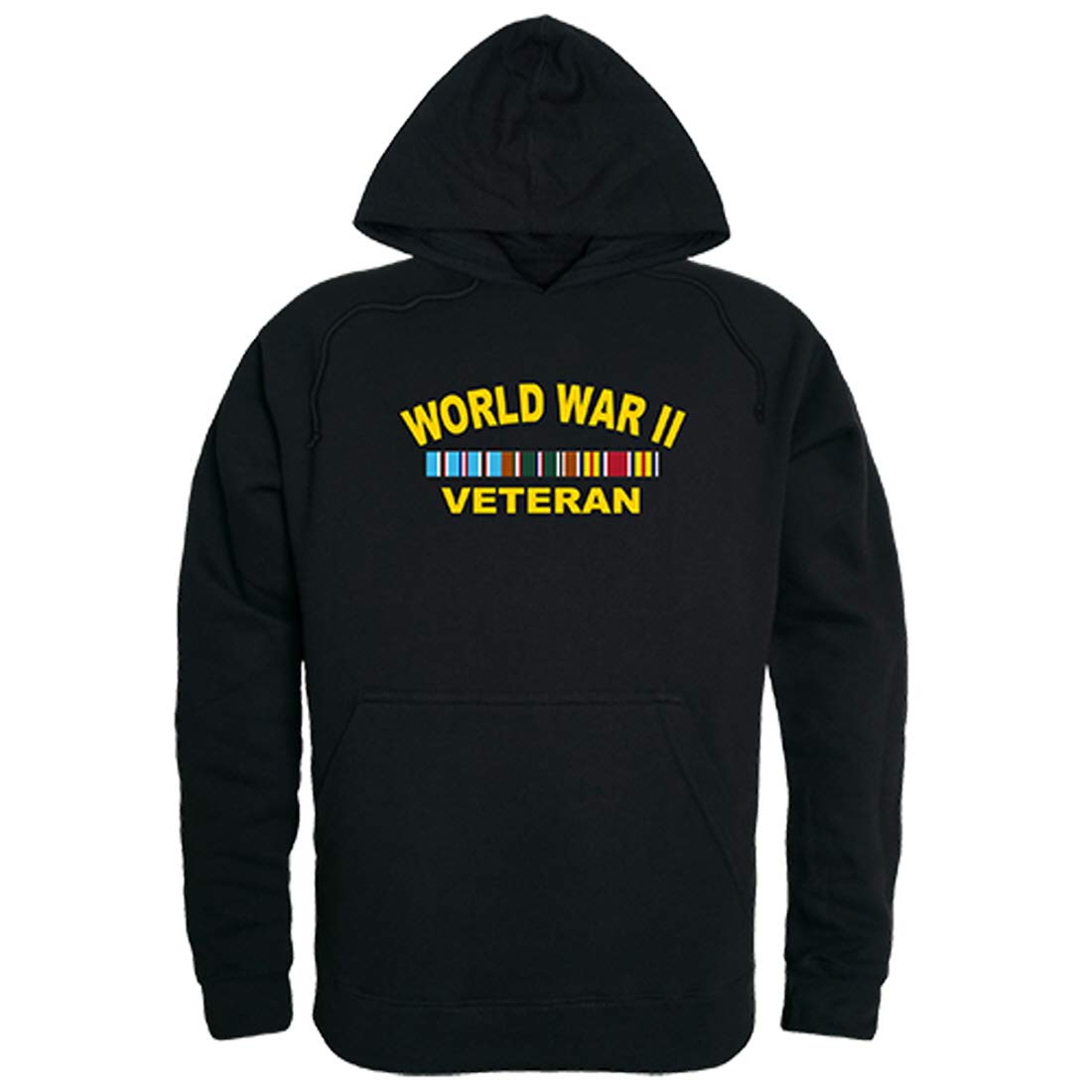 Graphic Pullover, WW II Vet, Black, L