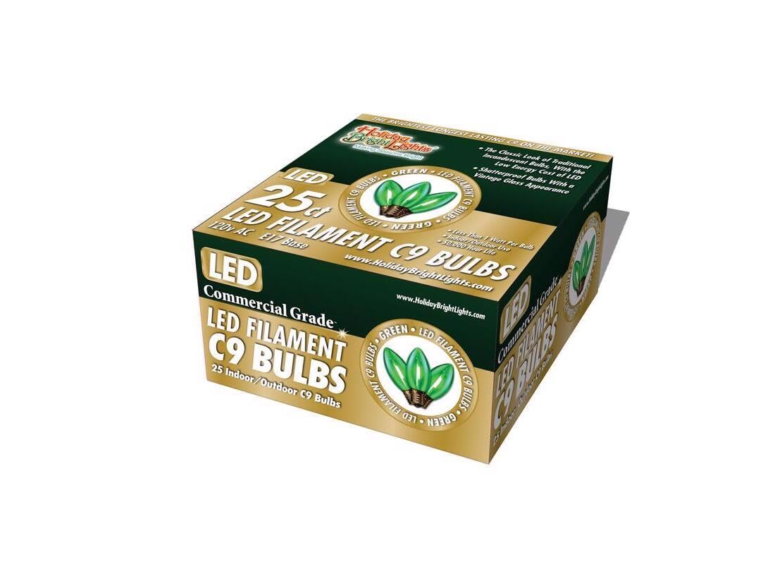 LED SM TRAN C9 GRN25PK(Pack of 1)