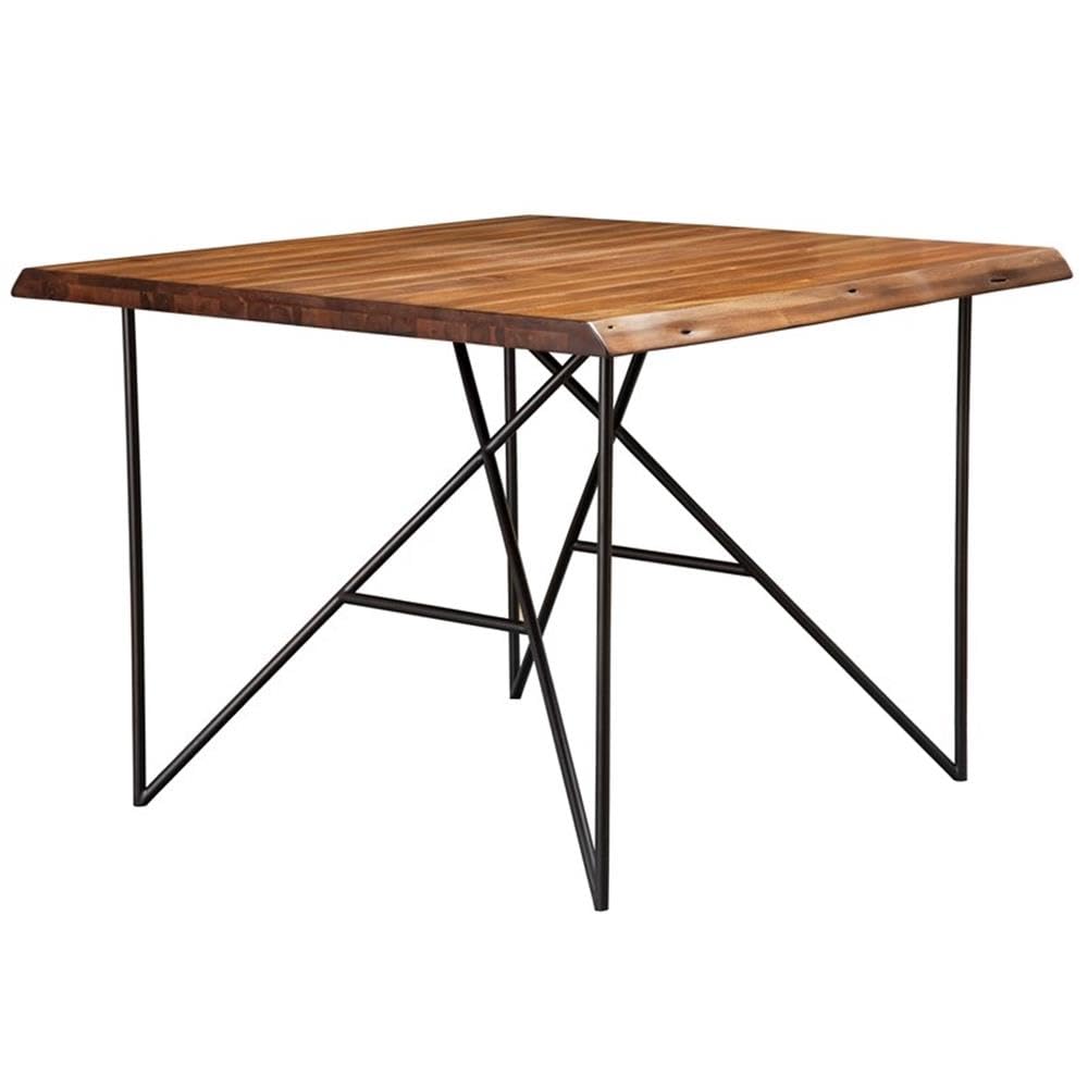 Live Edge Pub Table, Light Walnut