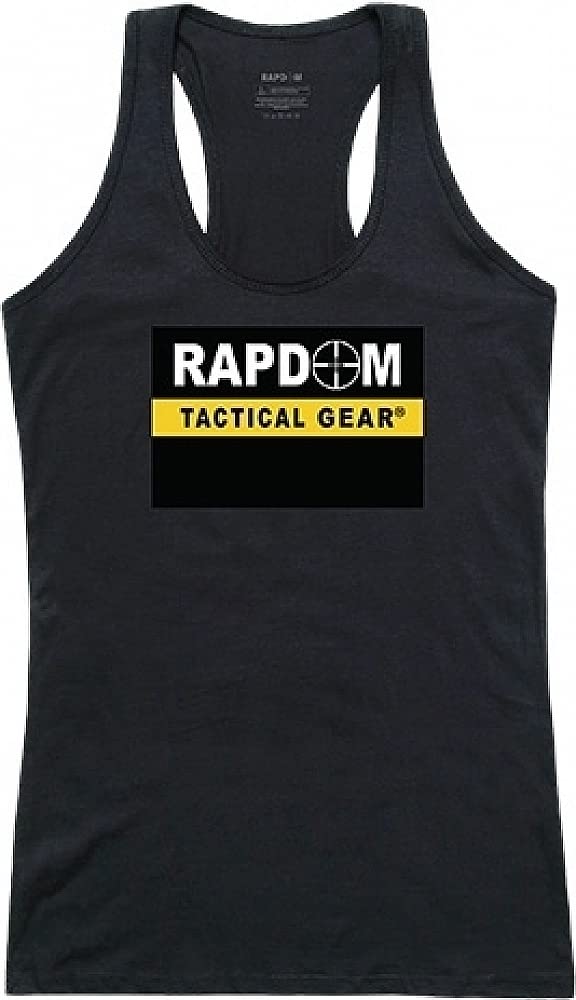 Womens Graphic Tank, RAPDOM, Black, M