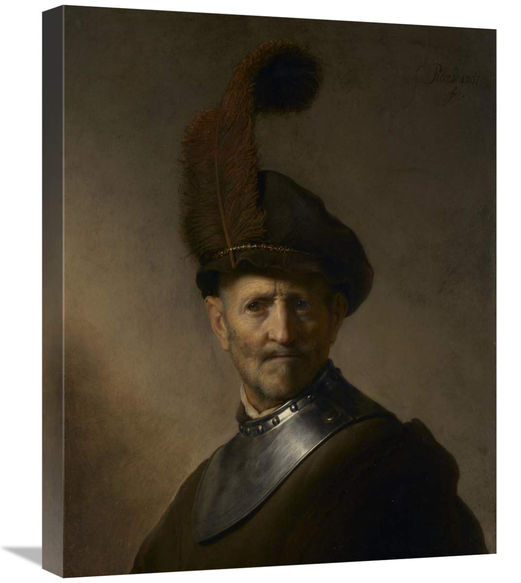 An Old Man in Military Costume-Canvas Art-20x24”