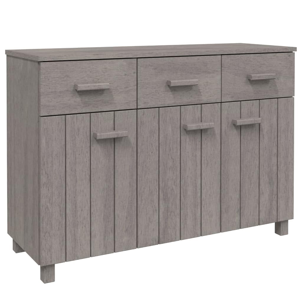 vidaXL Sideboard Light Gray 44.5x15.7"x31.5" Solid Wood Pine"